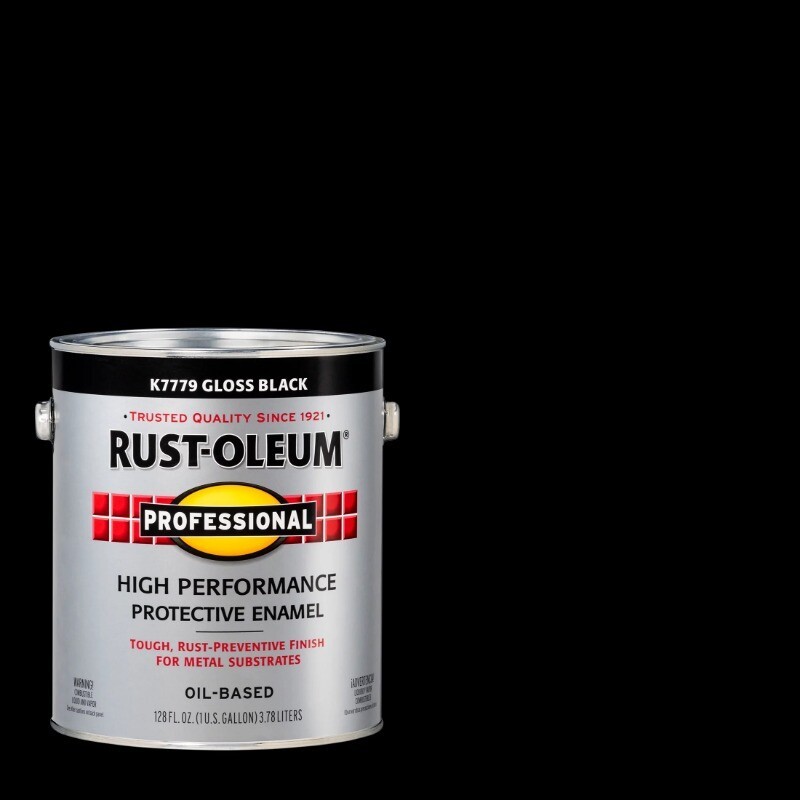 Black Professional High Performance Protective Enamel Paint -K7779402, Gallon