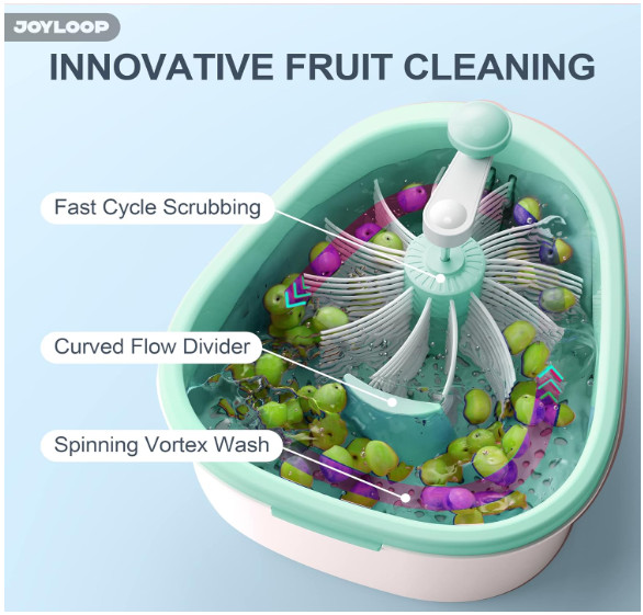 Fruit Cleaner Spinner, Large Fruit Washer Spinner, Fruit Cleaner Spinner
