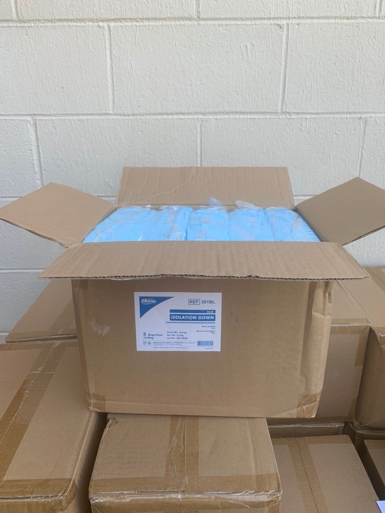 Blue Disposable Isolation Gowns (301BL)