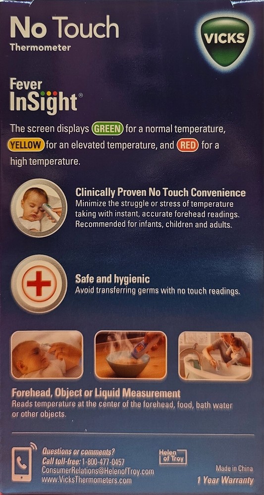 Vicks No-Touch 3-in-1 Thermometer NEW