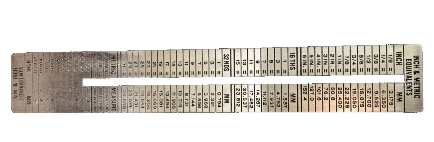 2 Pack Vintage Stainless Steel RulersRom Vari-Line Industries Made in U.S.A. NOS