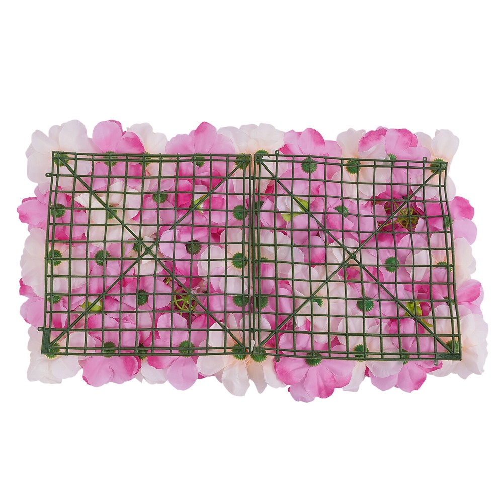 12pcs Artificial Flower Wall Panel Wedding Background Silk Rose Mat Floral Pad