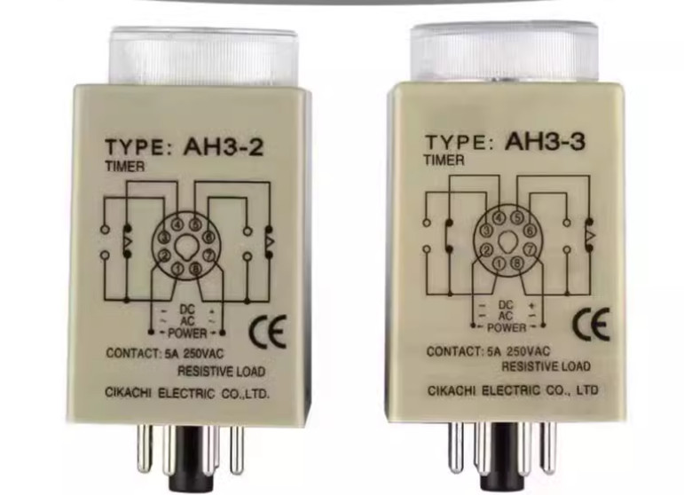 1PCS AH3-3 AC220V time relay