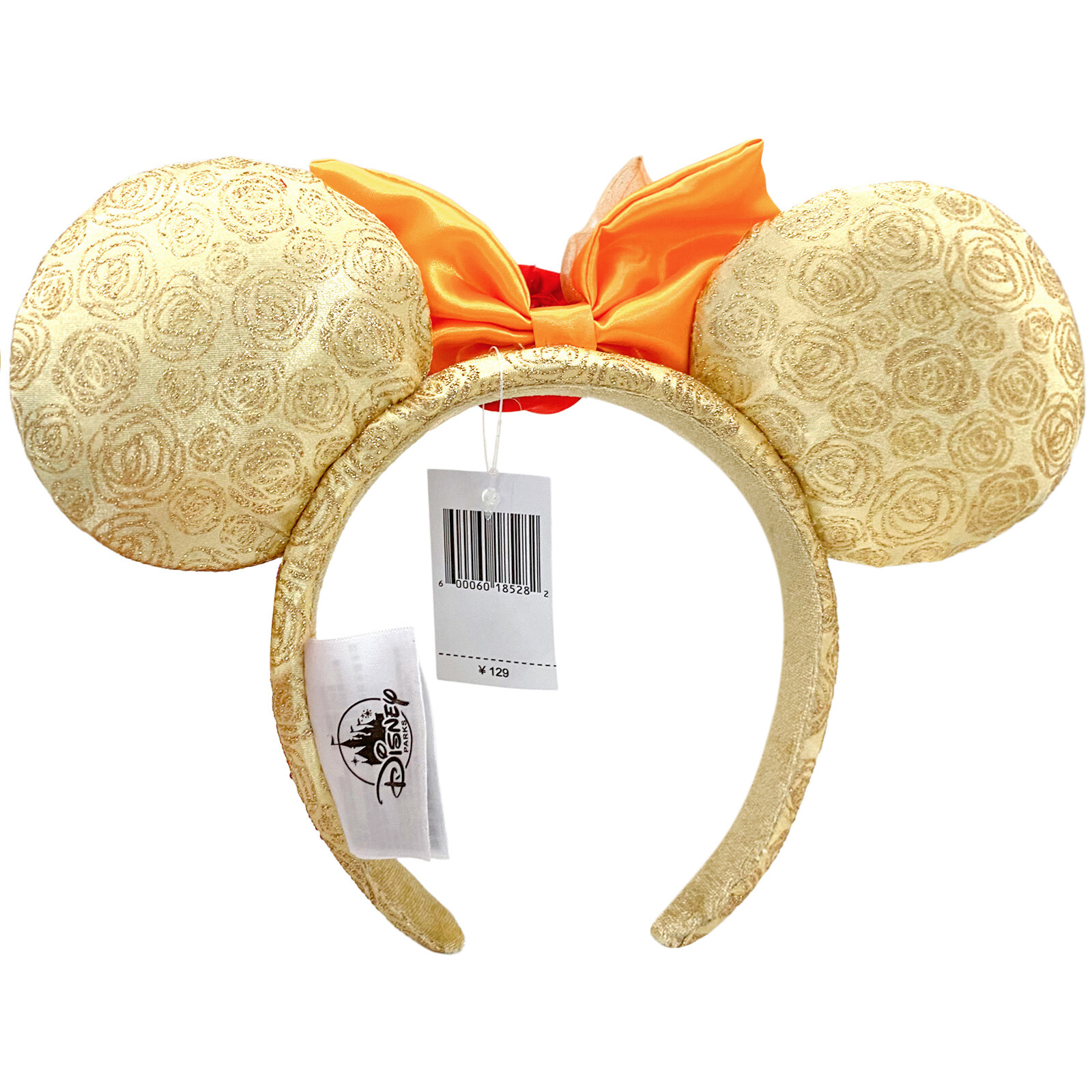 Disney~Parks Minnie Mickey Mouse Bow Ears Belle Beauty & the Beast Headband Girl