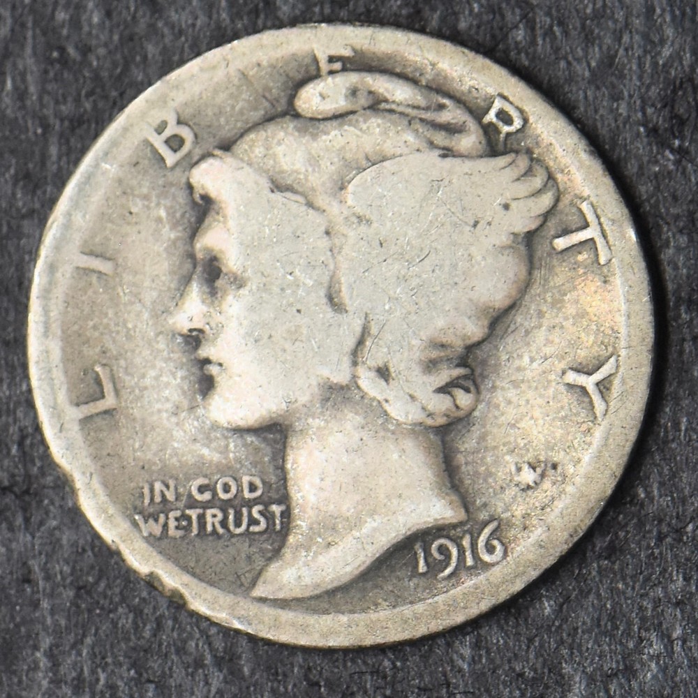 1916-S Mercury Silver Dime 10C - COINGIANTS -