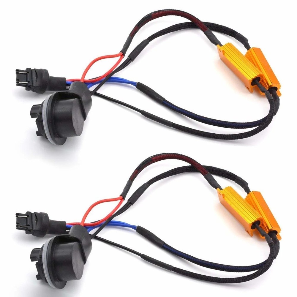 Wire LED Resistor Canceler Error Decoder 3157 S Harness Rear Turn Signal Bulb