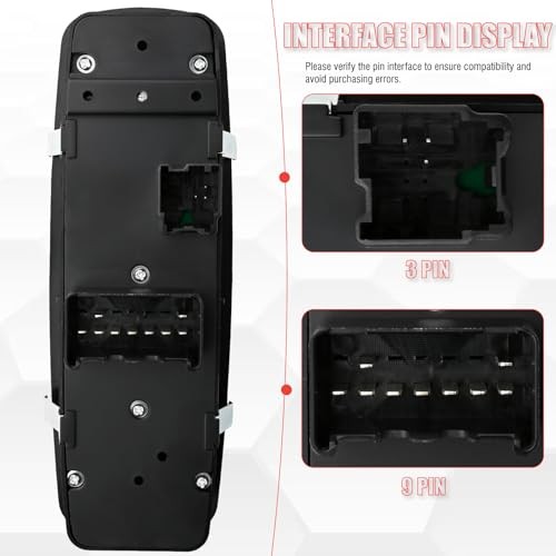 68110867AA Master Power Window Switch Driver Side Compatible with 1500 2500