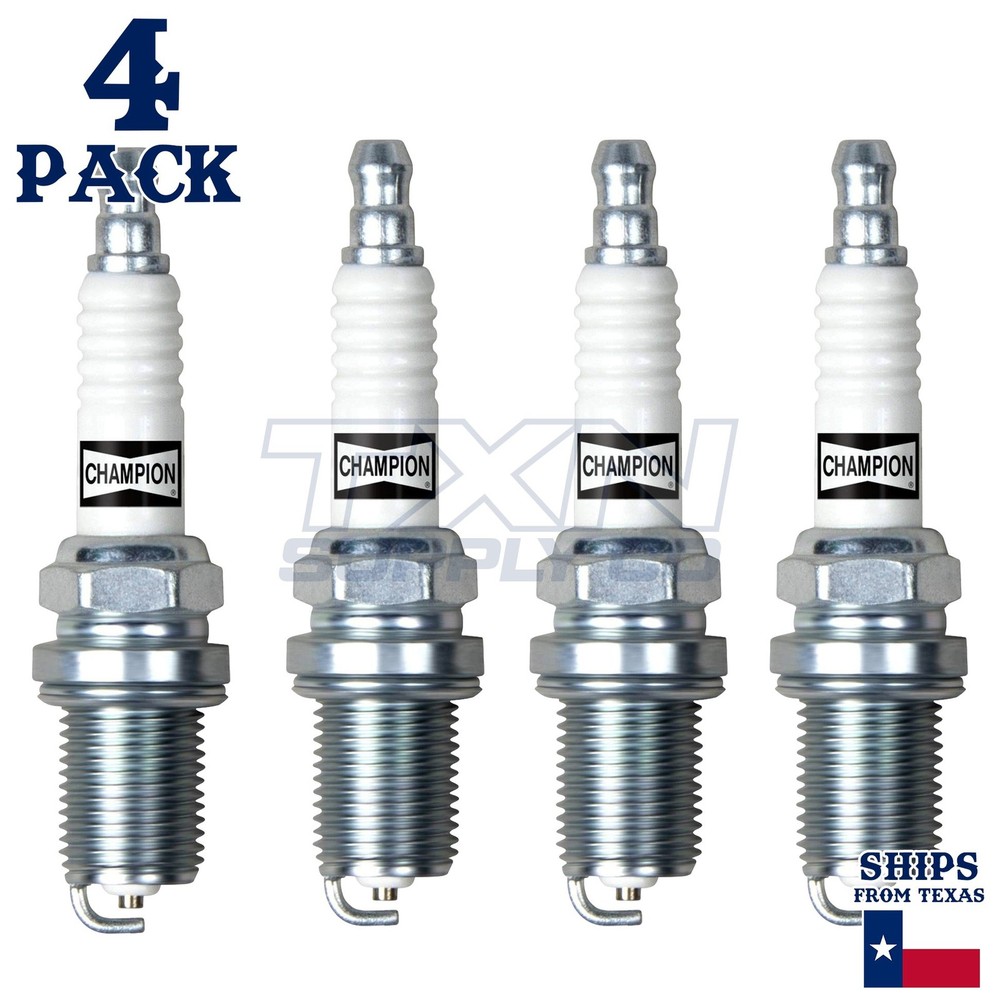 4 Pack Champion Spark Plug - For John Deere Lawn Tractor E100 M78543