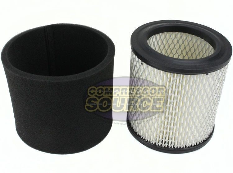 2 Pack AP428 Air Compressor Paper Intake Filter Elements With Pre Filter 18P