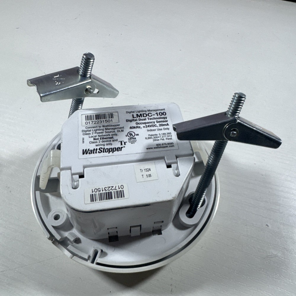 READ (2) Wattstopper LMDC-100 DLM Dual Tech Sensor Ceiling Mount UNTESTED