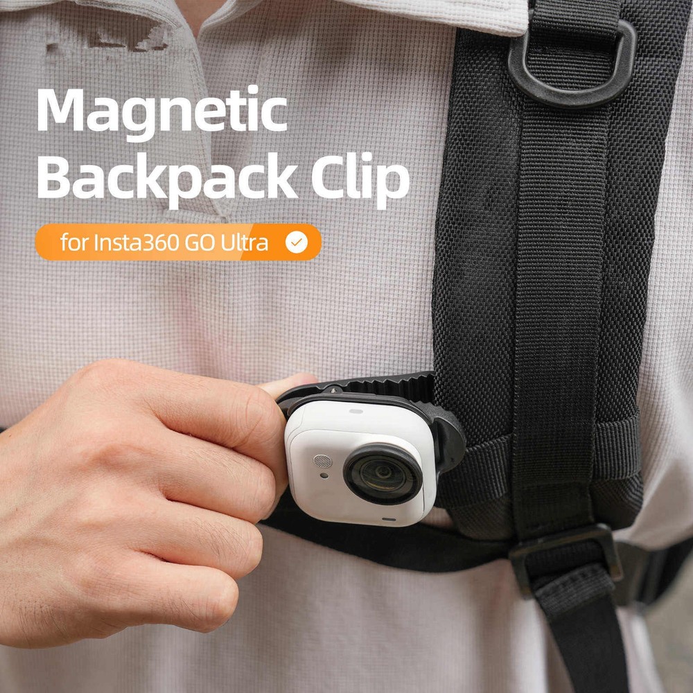 For Insta360 GO Ultra Camera Clip, Durable Magnetic Backpack Mount Accessory