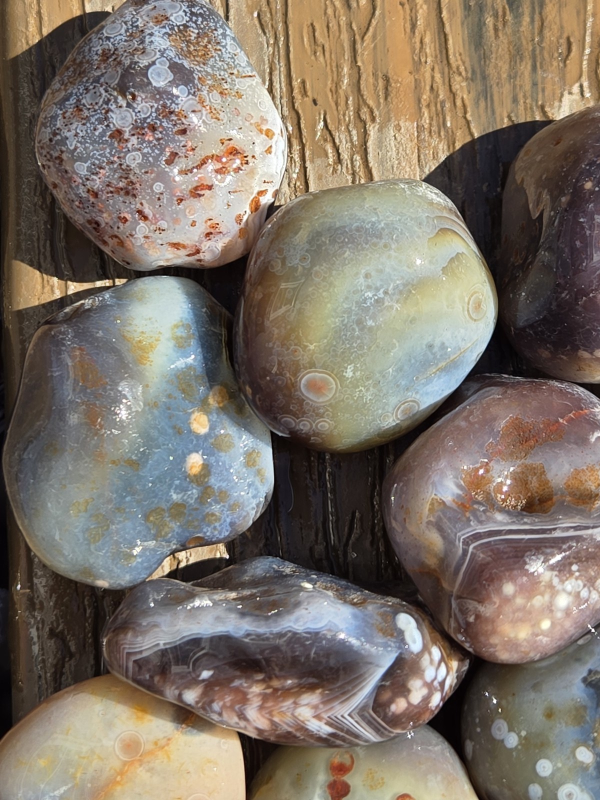 Botswana Agate Selects - DOTS AND SPOTS - Rough, Natural, Not Polished A+ Grade