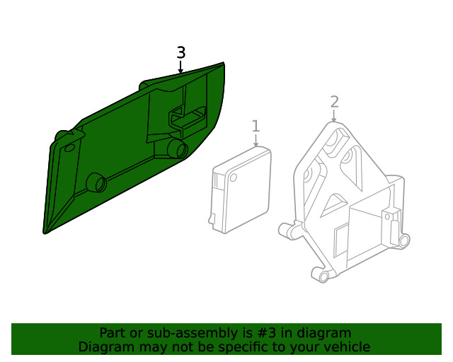 Genuine GM Driver Side Object Sensor Bracket 25820974