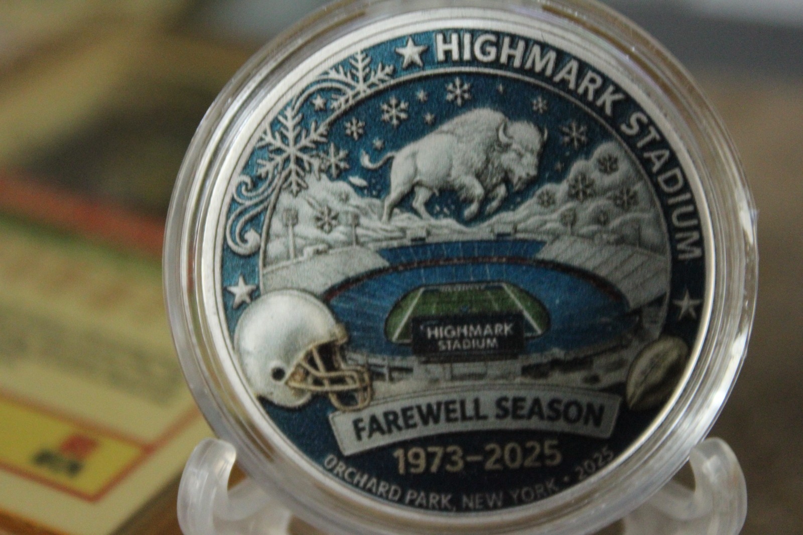 1973-2025 highmark stadium farewell season coin