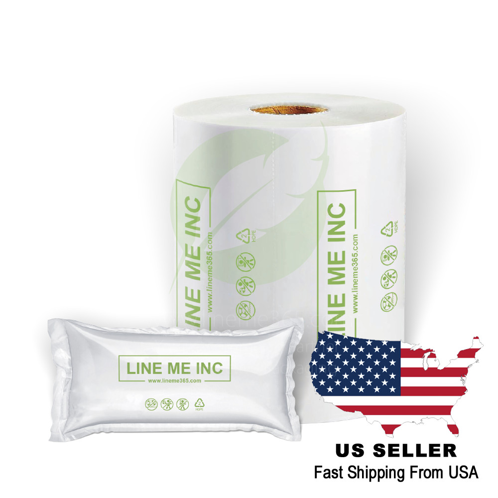 LINEME Air Cushion Air Pillow Filler Bag for packaging 6000pcs 1969ft Roll 8x4