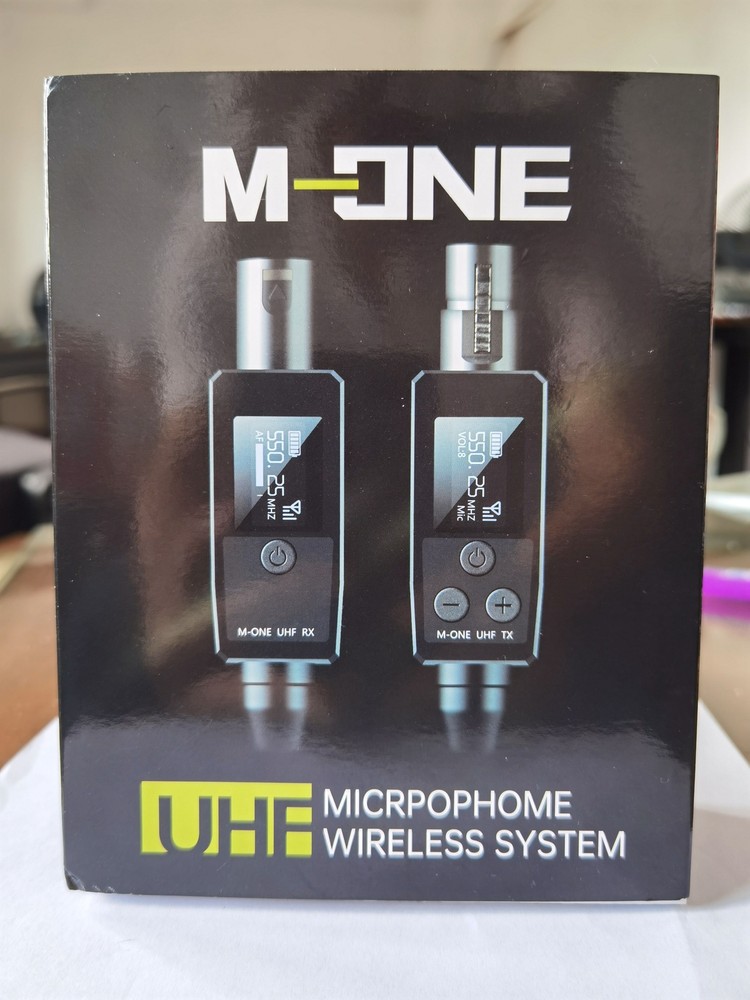 UHF Wireless XLR Transmitter and Receiver Plug-On Wireless Microphone System for