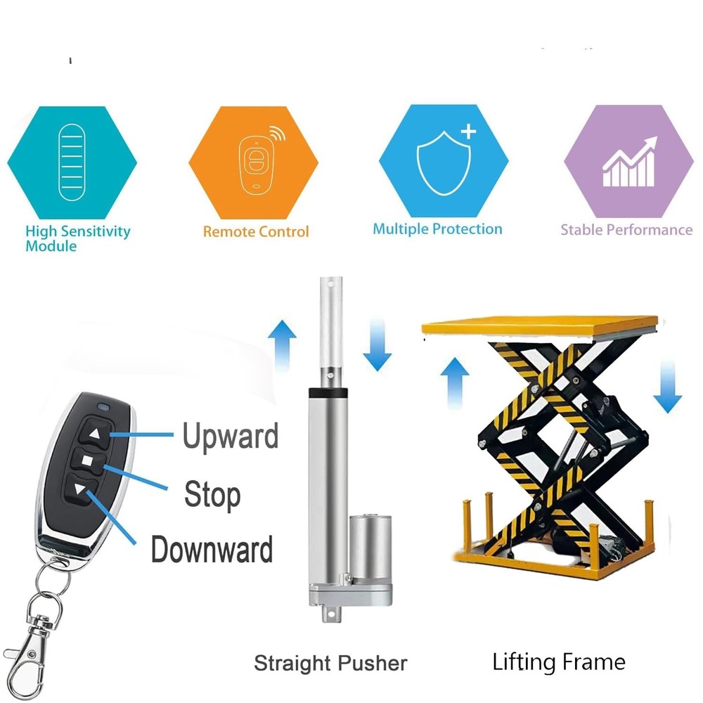 Wireless Winch Remote Forward Reverse Switch,DC12V-48V Waterproof Linear...
