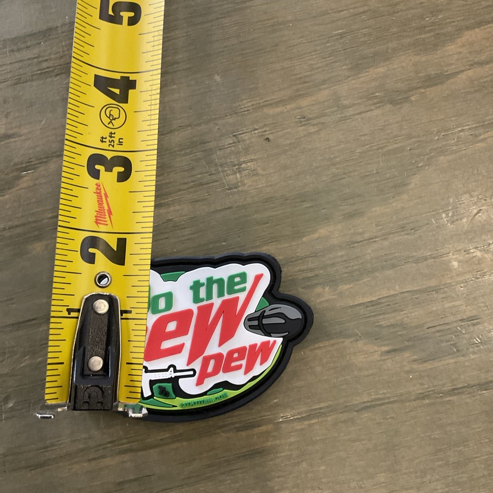 Pew pew PVC Patch Hook & Loop Uniform Waterproof