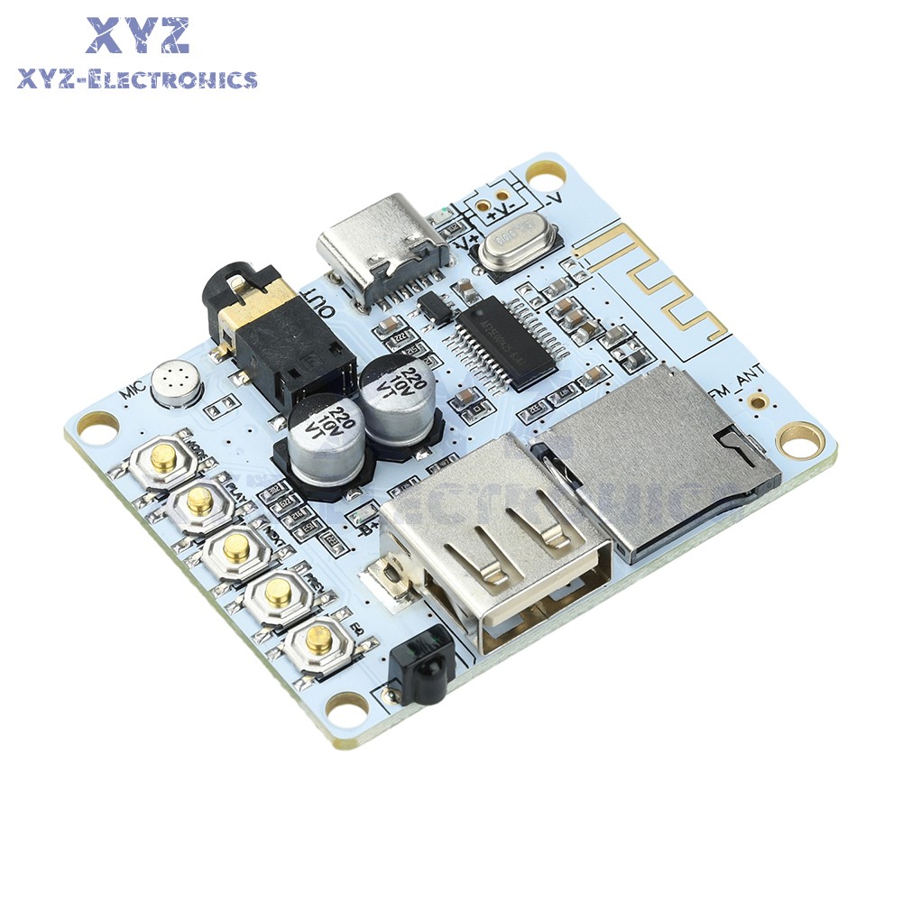 Bluetooth 5.4 Audio Receiver Board MP3 Lossless Decoder Decoding Module Type-C