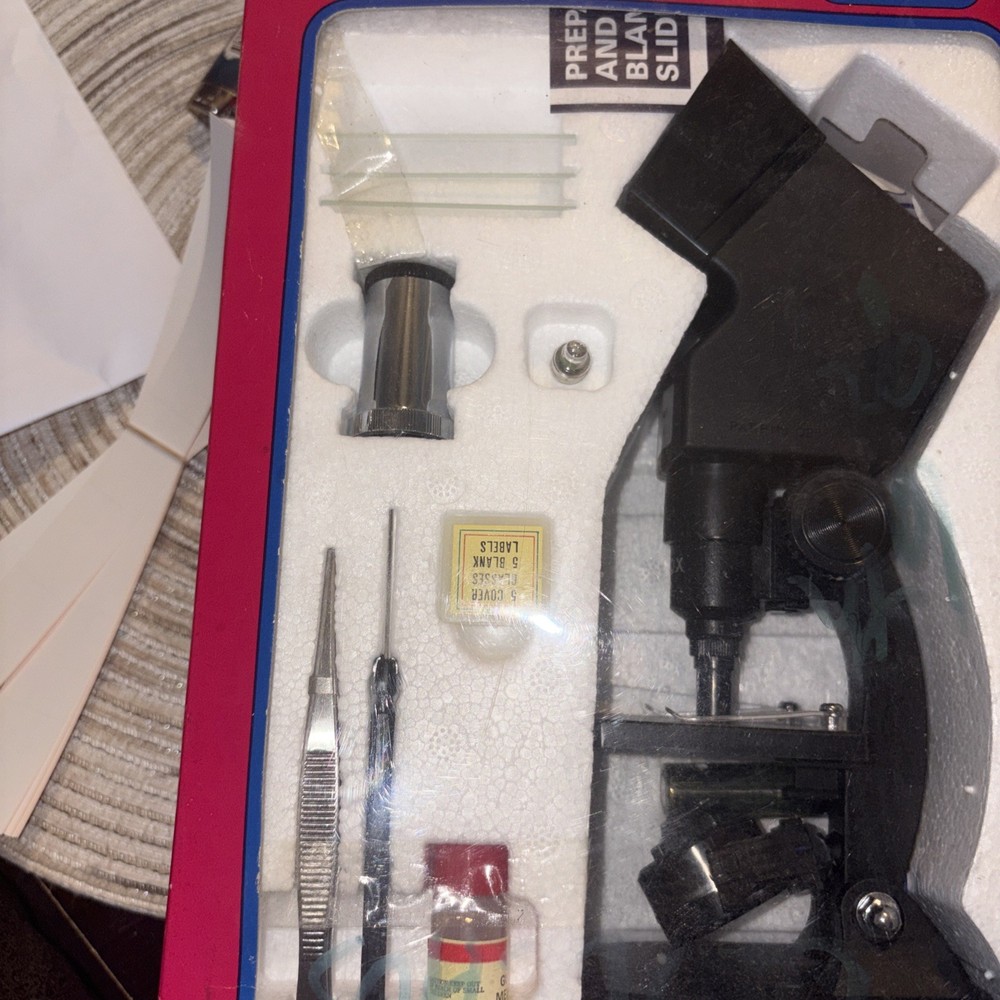 Vintage Microscope With Viewer And Projection Device