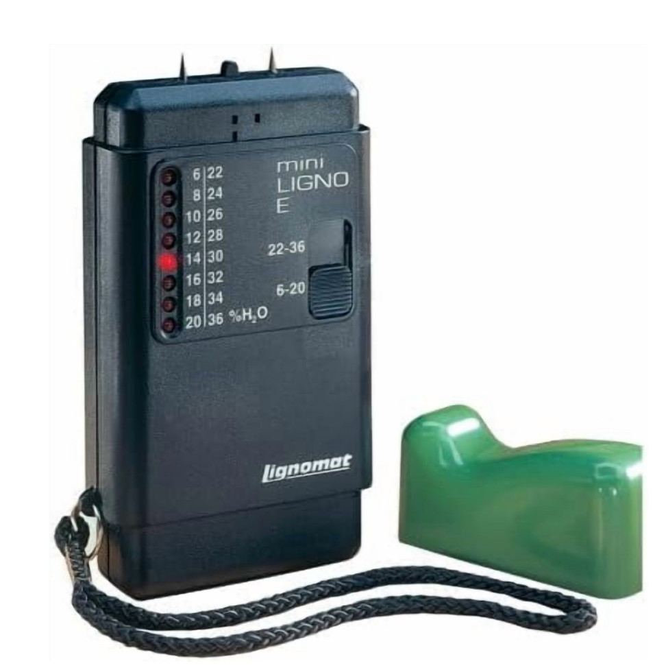 Lignomat Mini-Ligno Pin Type Moisture Meter w/ Case & Instructions Free US Ship