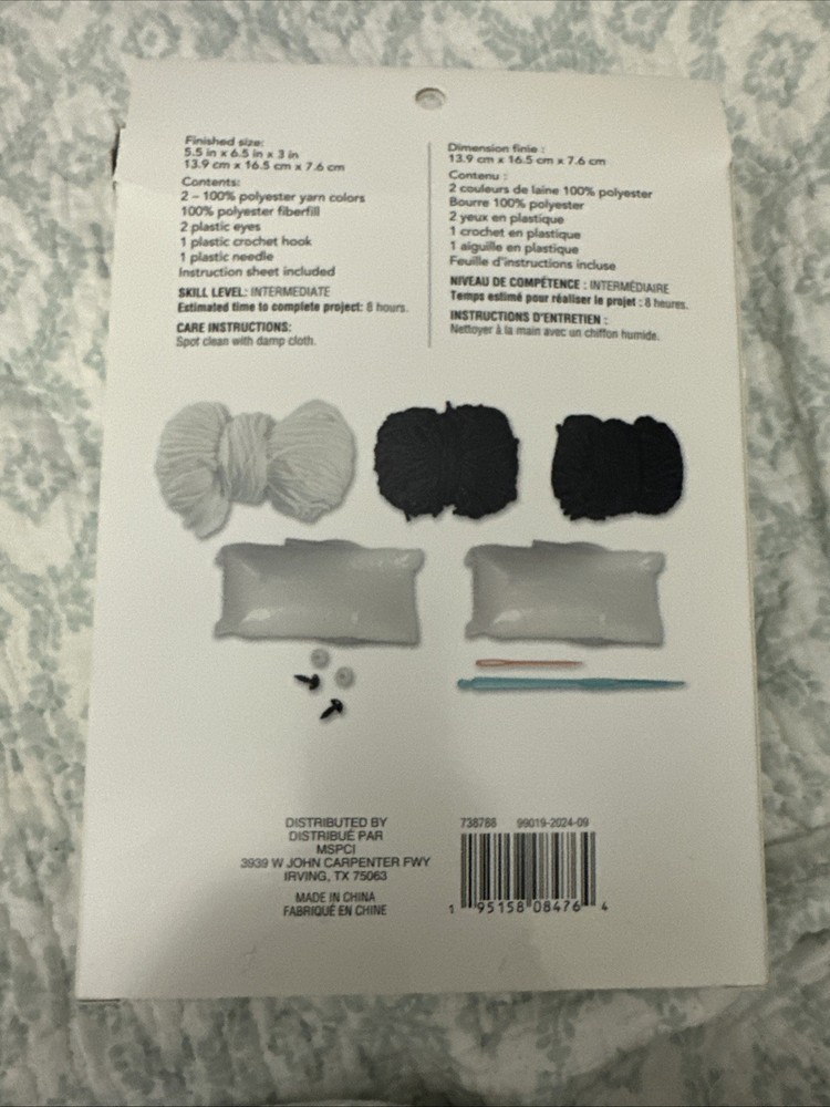 Loops And Threads Crochet Kit - Zebra- New /open Box