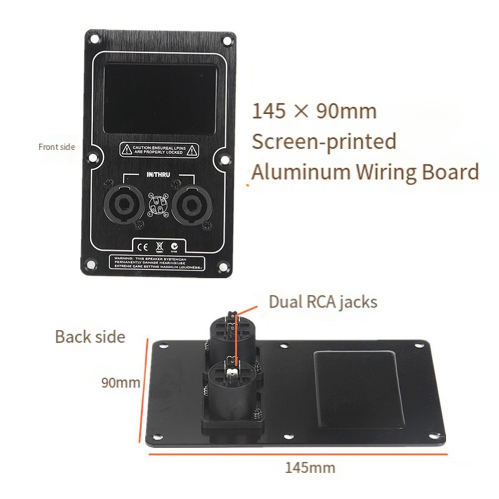 Audio Speaker Box Back Panel Socket Plate for Speaker Cabinet Clip2989