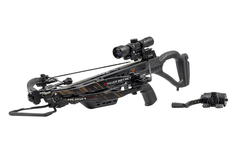 Killer Instinct Rush 400 Crossbow PRO Package with Crank Cocker. 400 FPS Read...