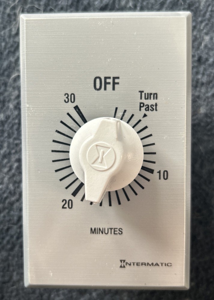 Intermatic 20 Amp 30-Minute Indoor In-Wall Spring Wound Timer Gray SW30MK