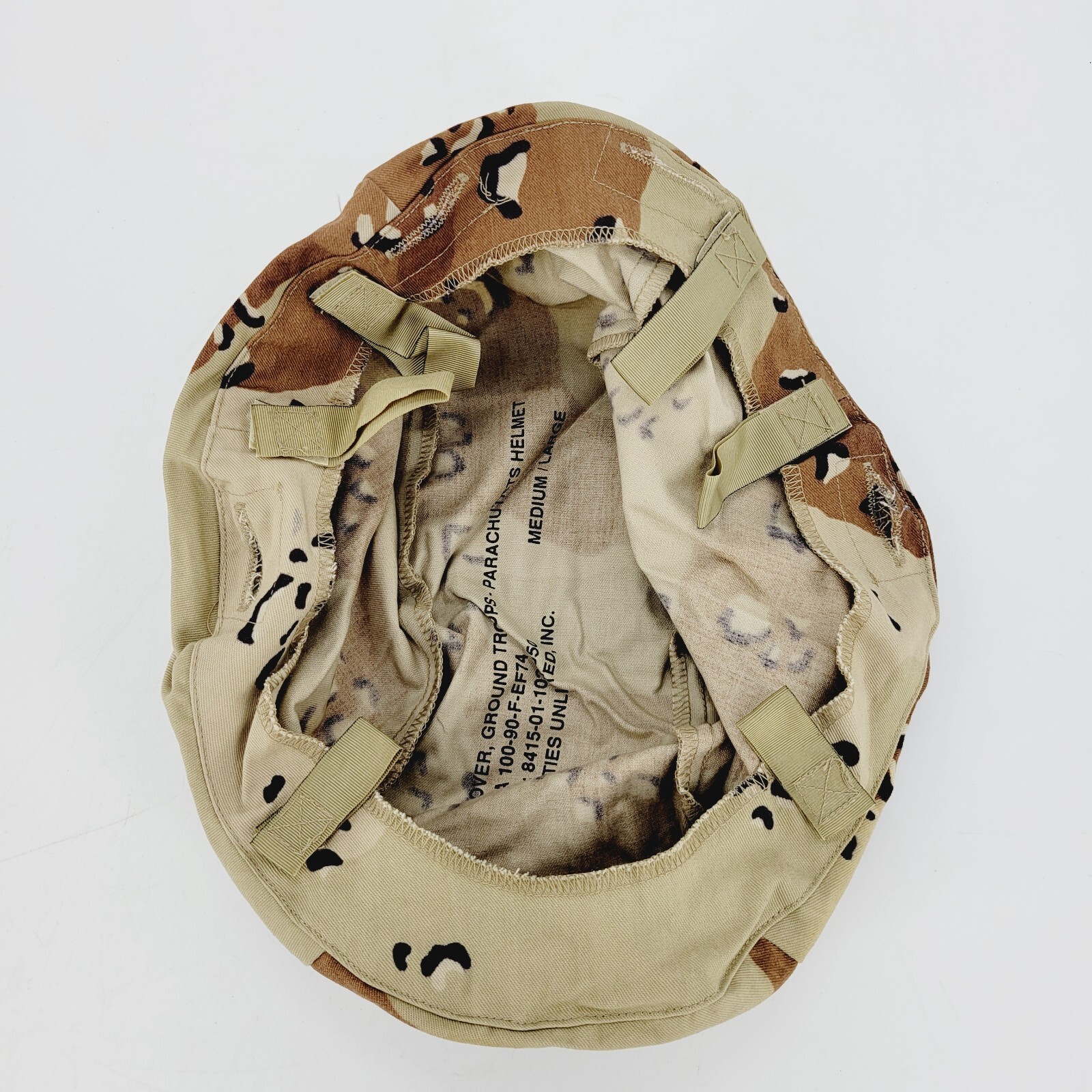 USGI 6-Color Desert Camouflage PASGT Helmet Cover Medium/Large DLA 1990 DCU NSN
