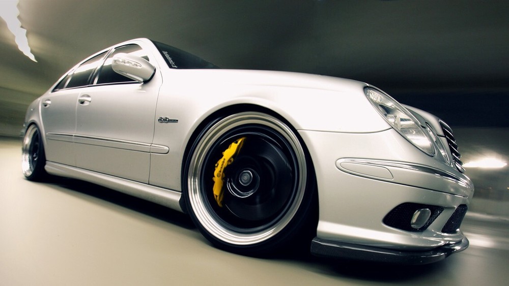 MERCEDES E55 LOWERING LINKS E500 E63 W211 - (PREMIUM FULLY ADJUSTABLE) MODULE