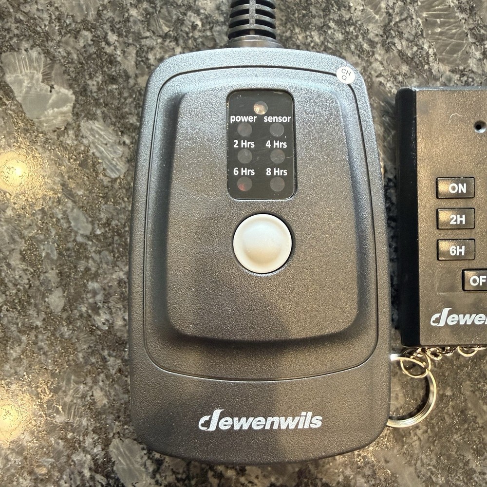 DEWENWILS Waterproof Light Sensor Timer-2 Outlets-Plug In Timer With Remote