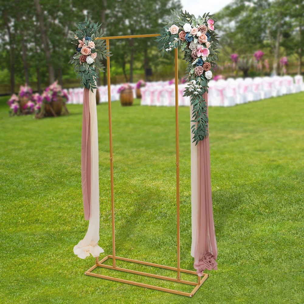 Metal Wedding Decoration Party Backdrop Stand Balloon Flower Rectangular Frame