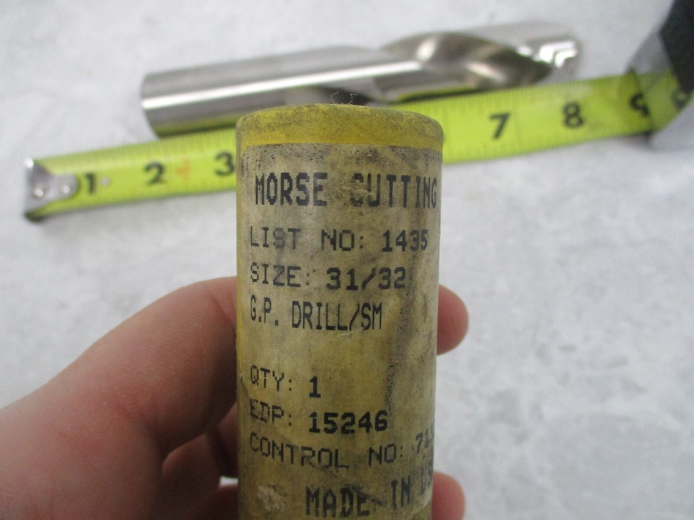 MORSE CUTTING TOOLS 31/32" SCREW MACHINE DRILL, HS, V0247
