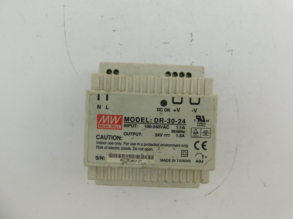 Mean Well Model: DR-30-24 100-240Vac 1.8A