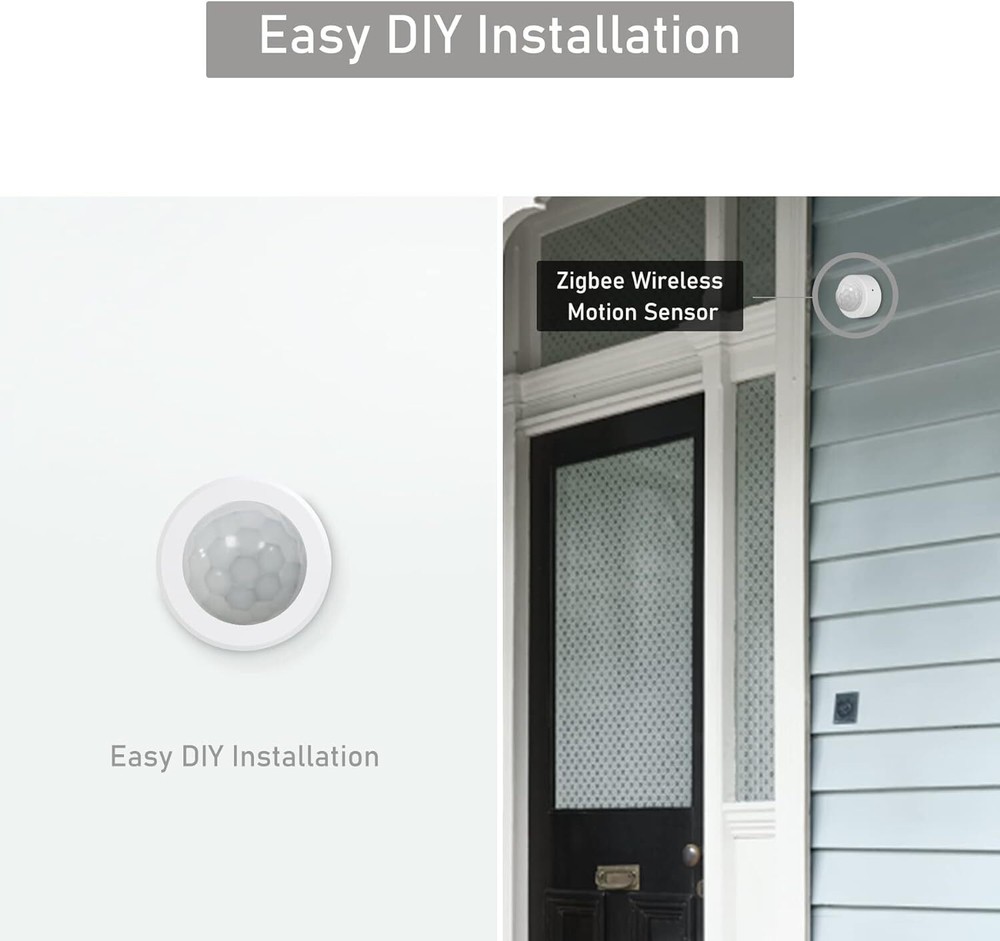 9P Zigbee Wireless Motion Sensor Detector For Alexa Smart Assistant Hubitat USA