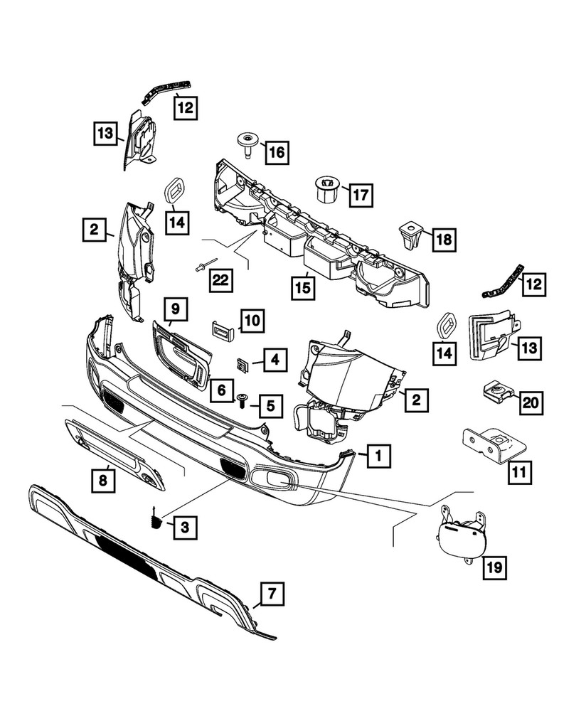 Genuine Mopar Sensor Mounting Bracket Right 68623662AA