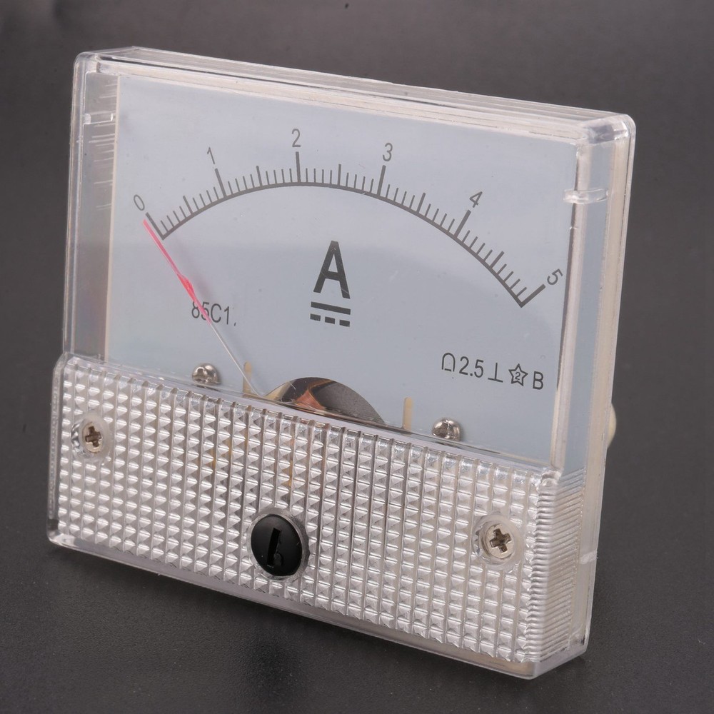 85C1-A Analog Current Panel Meter DC 5A Ammeter H9P12756
