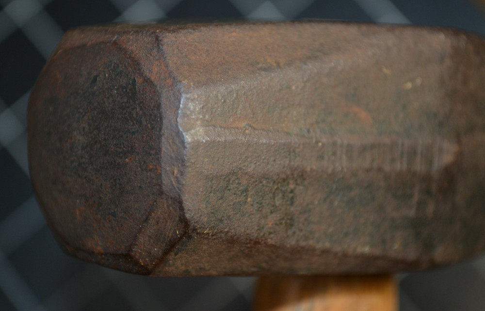 TRUE TEMPER - HAND DRILLING HAMMER - 3# - ALL ORIGINAL - RUBBER GRIP HANDLE