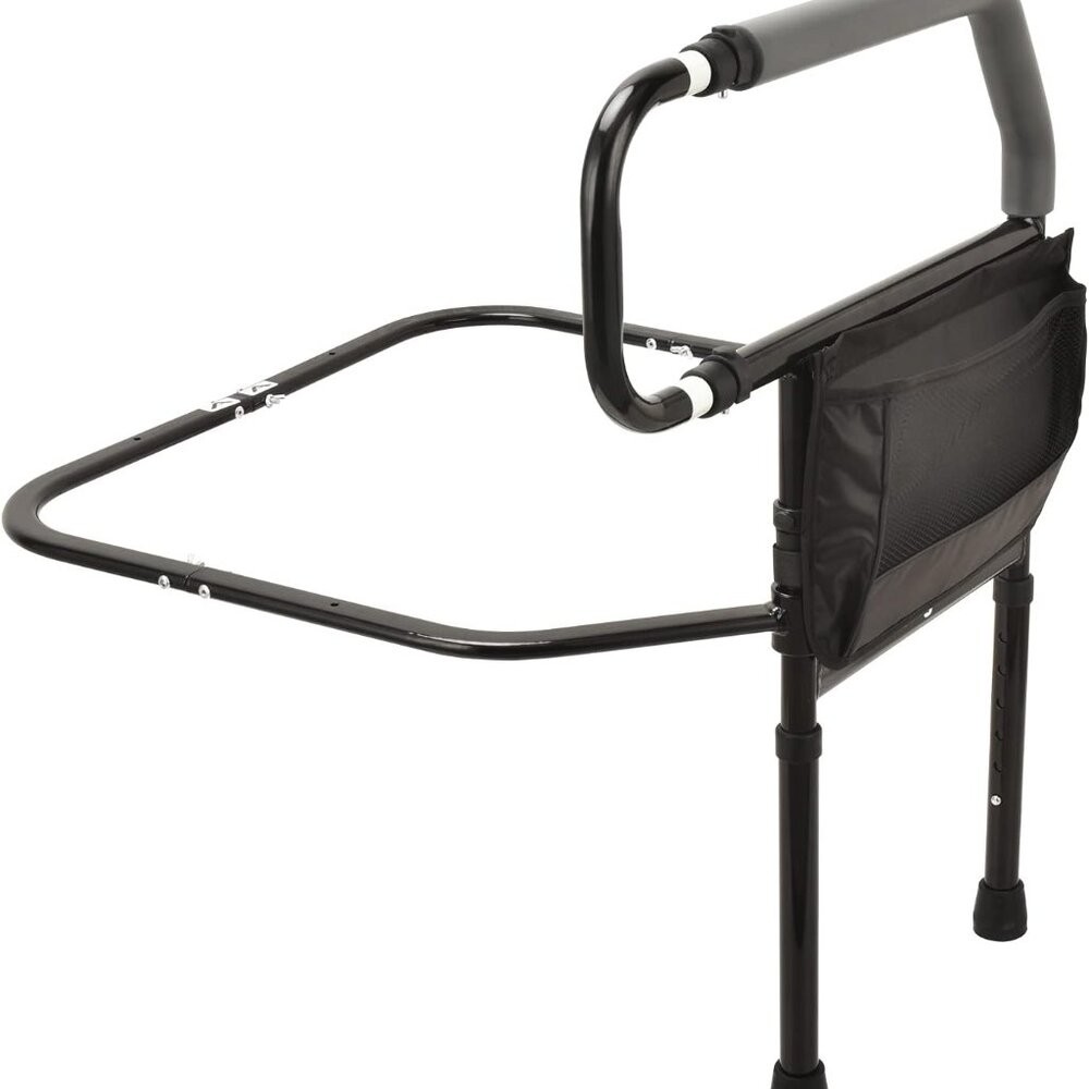 Bed Assist Grab Bar Handle with Storage Pocket