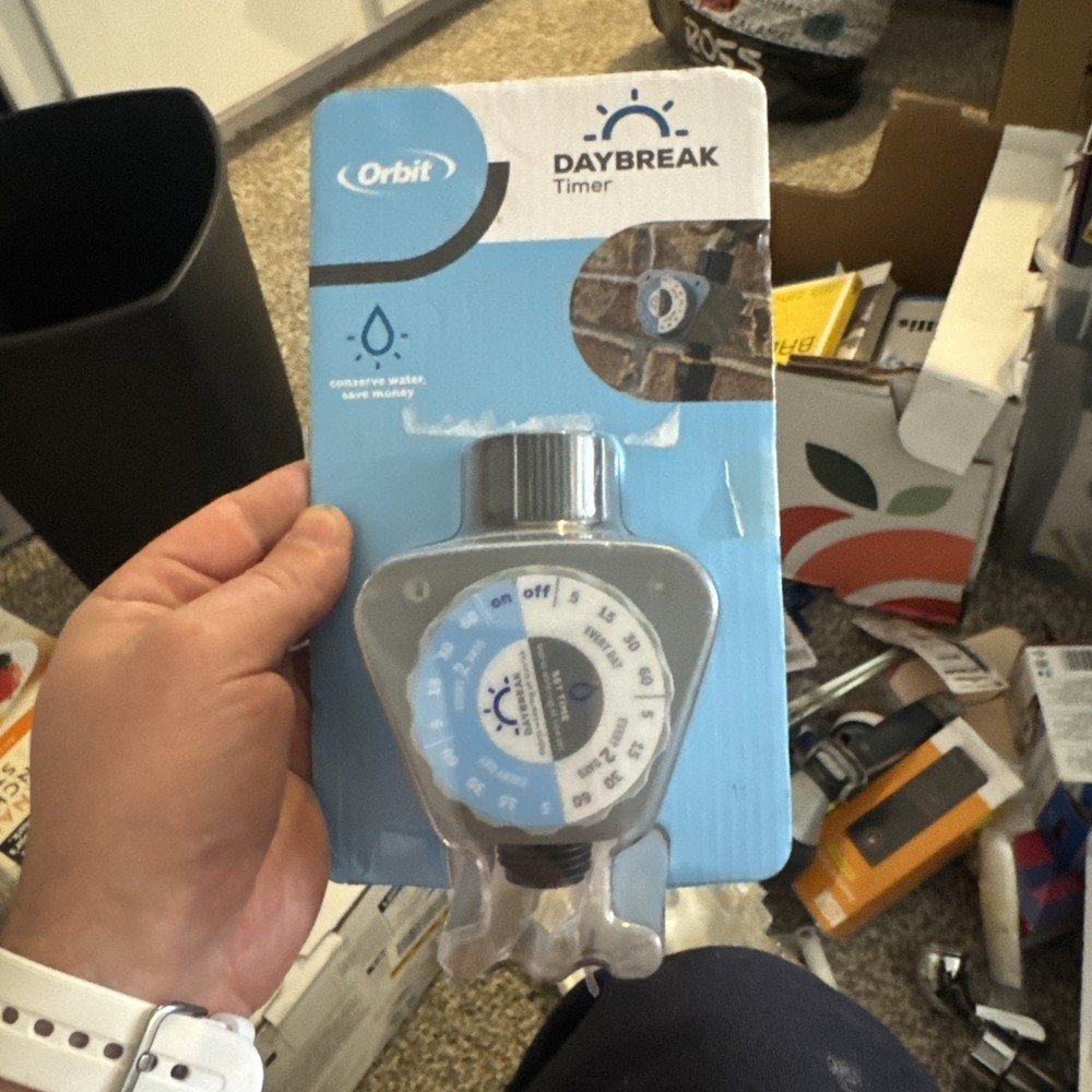 Orbit Single Outlet Hose Watering Timer Daybreak Automatic Gray 62045