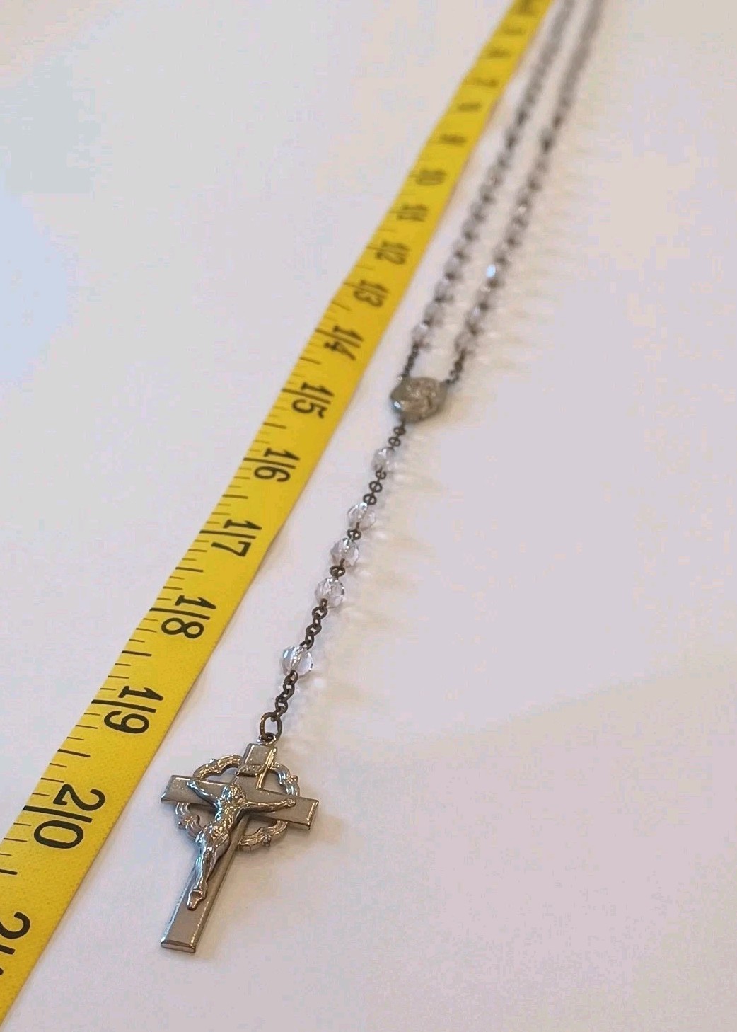 Vintage Rosary Light Pink Glass Beads Prayer Beads With Case Christian