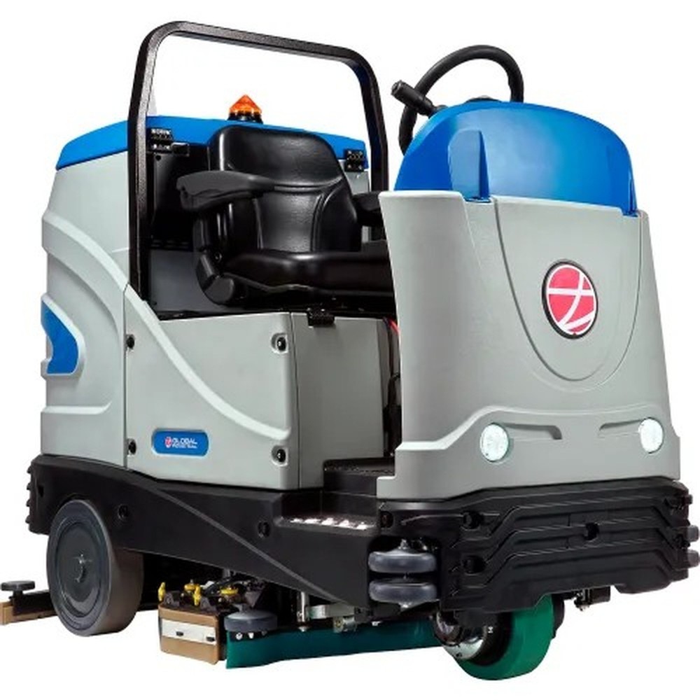Recirculating Water Auto Ride-On Floor Scrubber, 34" Cleaning Path