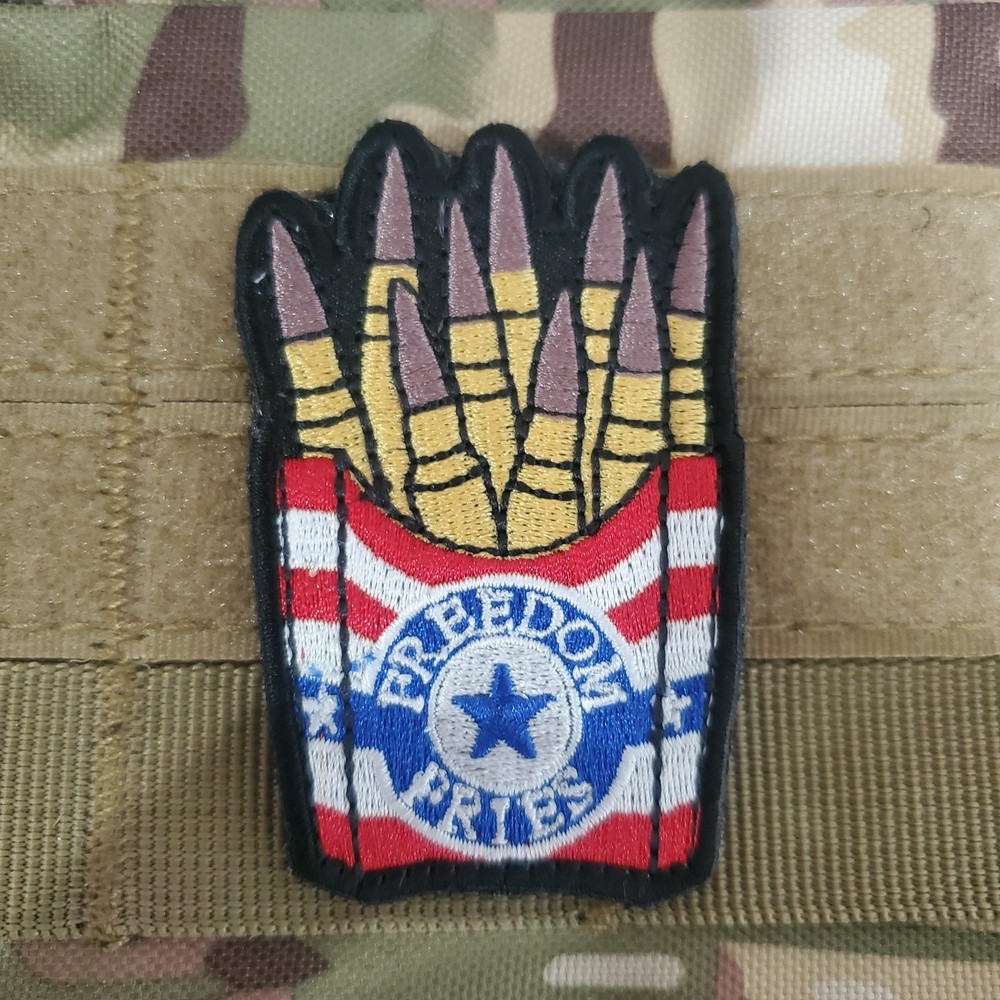 FREEDOM FRIES Fun Sarcastic Tactical Morale Patch Hook and Loop