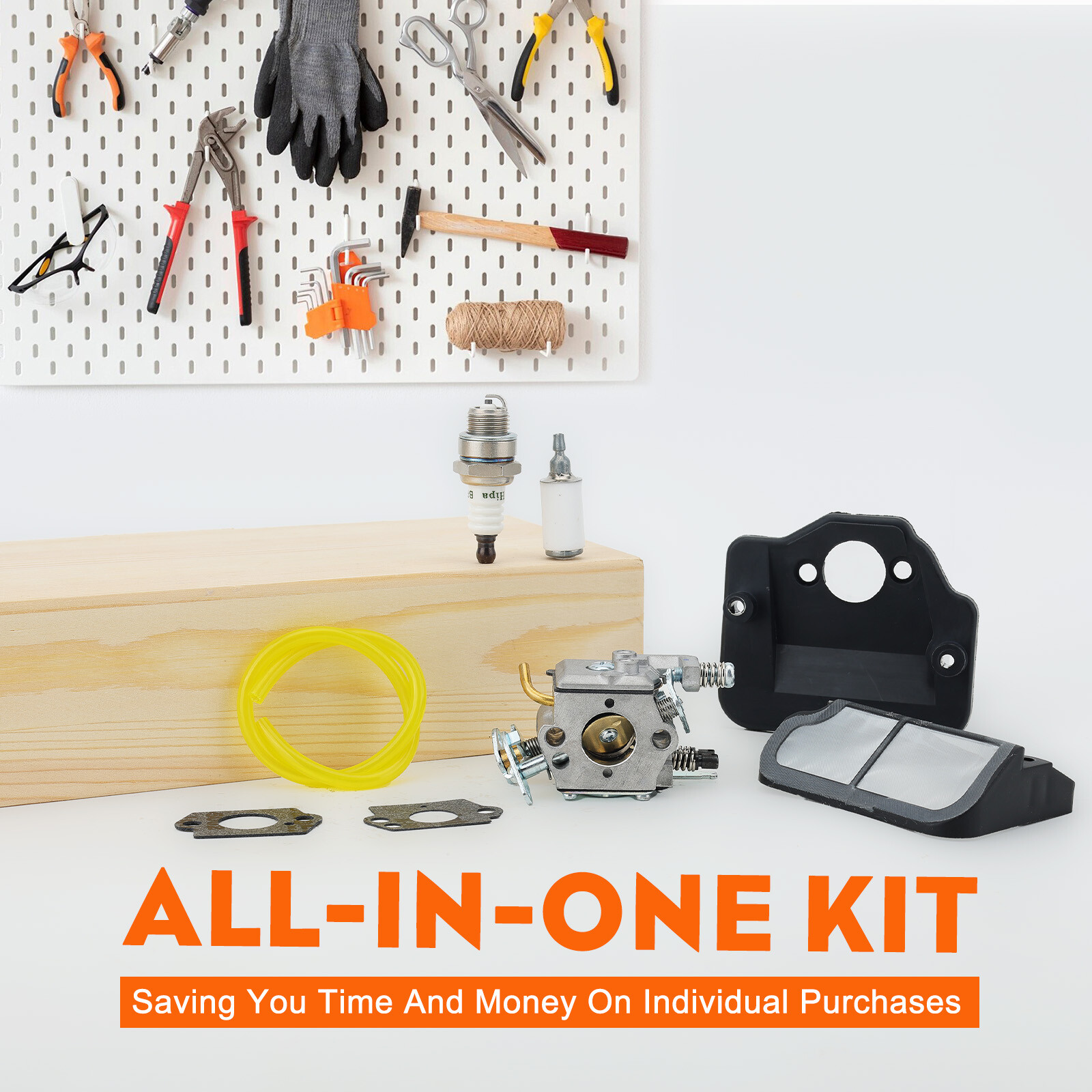 🔥 Carburetor Filter kit FOR HUSQVARNA CHAINSAW 136 137 141 142 36 41 142E Carb