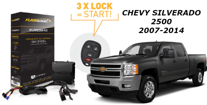 Flashlogic Remote Start for Chevy Silverado 2500 2012 V8 Plug N Play T Harness