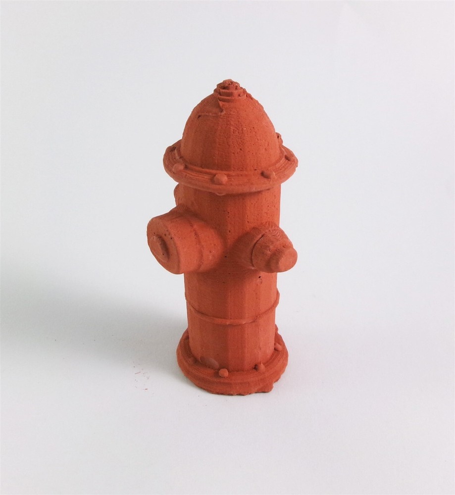 Dollhouse Miniature Mini Materials Concrete Fire Hydrant, MM0040