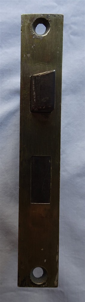 Vintage Mortise Door Lock with Latch, Dead Bolt & Solid Brass Faceplate