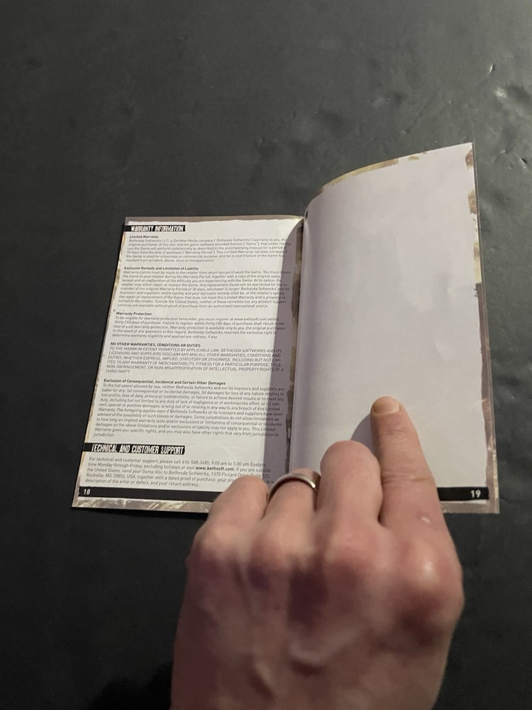 rage xbox 360 manual only