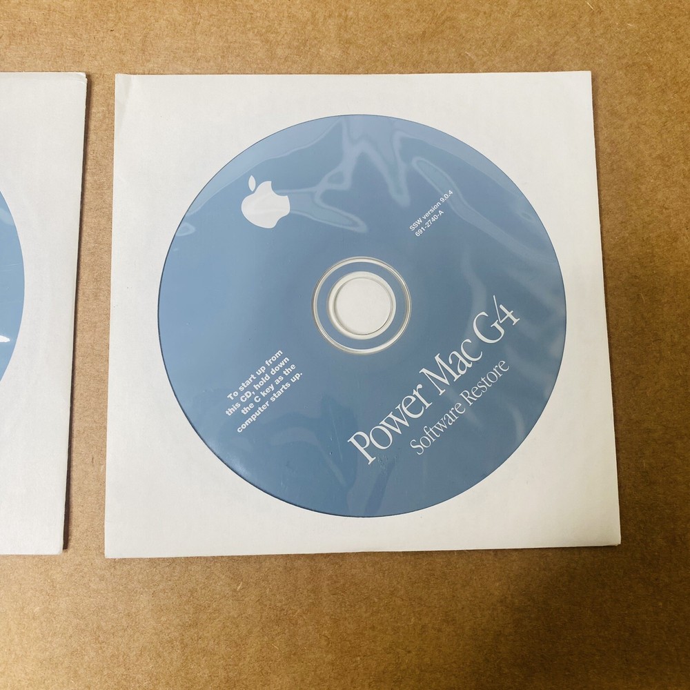 Apple Power Mac G4 Software Install & Restore CD Disk Set Version 9.0.4 CLEAN